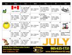 July calendar