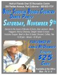 Nov 9 country show&nbsp;poster